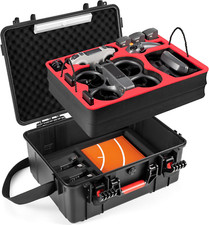 Dual Layer Avata 2 Case,Waterproof Carrying Hard Case for DJI Avata 2 Fly More C