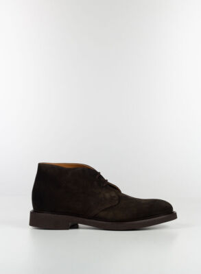 Doucal's 1018 Brown Suede Rubber Bottom Pole Shoe