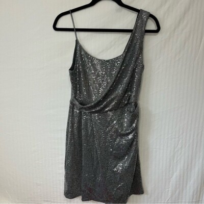silver sequin topshop dress Topshop sequin maxi slip dress in steel gray