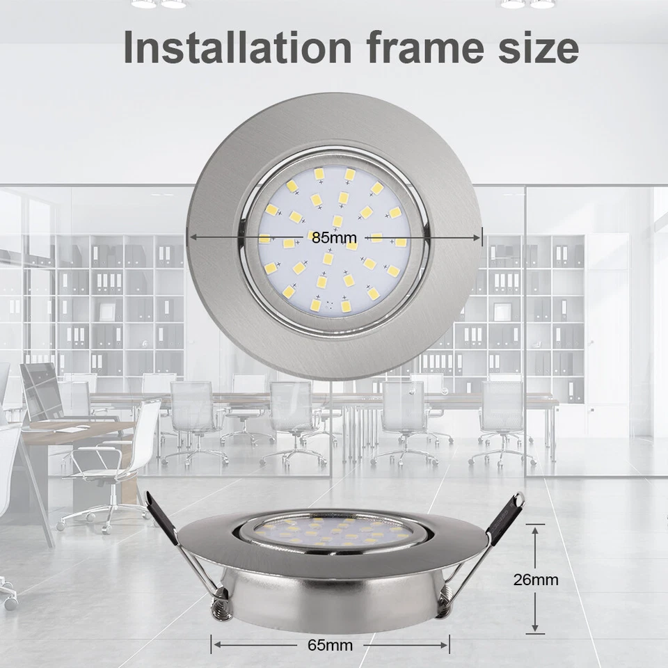 LED Spot Einbaustrahler Einbauleuchte Flach Einbauspots Deckenleuchte 230V IP44 - Bild 2 von 4
