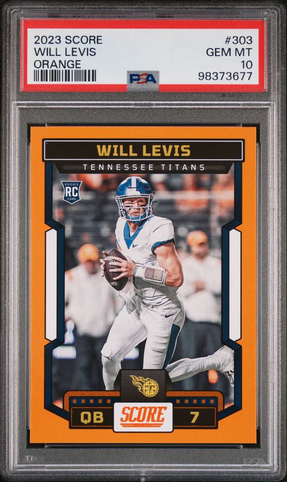 Will Levis Panini Score #303 Orange