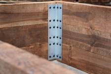 3-Tier Corner Galvanised Steel Railway Sleeper Bracket