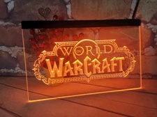 World of Warcraft Logo LED Neon Light Sign f gift game club room store man cave