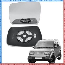 Left side wing mirror glass for Land Rover Discovery 4 09-13 heated passenger