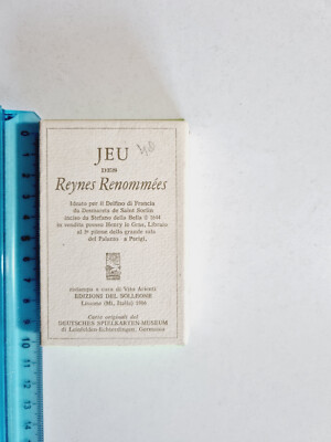 PLAYING CARDS JEU DES REYNES RENOMMEES ARIENTI SOLLEONE PLAYING CARD NEW