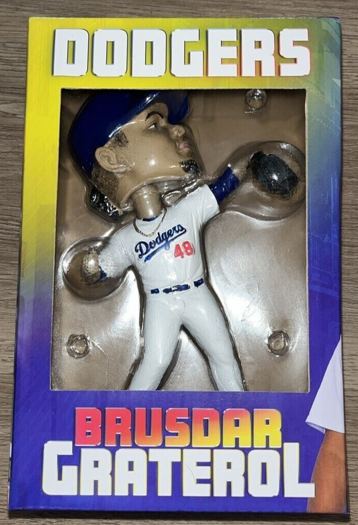 BRUSDAR GRATEROL BOBBLEHEAD LOS ANGELES DODGERS SGA 4/13/24 NEW