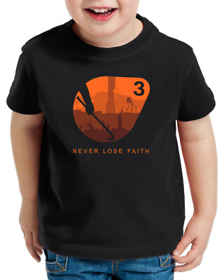 Never loose faith Kinder T-Shirt black mesa lambda
