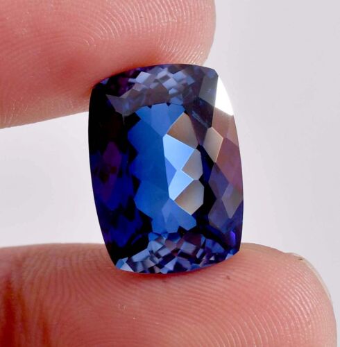 14 x 10 mm 5.80 Ct Natural Royal Blue Ceylon Sapphire Gemstone (GIT) Certified - Afbeelding 1 van 4