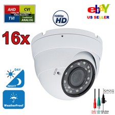 16 pcs HD 1080p Indoor Outdoor TVI CVI AHD Analog CCTV Security Dome Camera