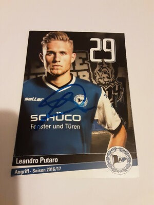 Signierte AK Leandro Putaro DSC Arminia Bielefeld  NEU