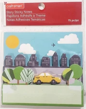 Craft Smart Story Sticky Notes - CITY LIFE - 3 pads