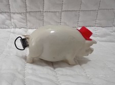 1940-1950's Vintage Celluloid Pig Figural Sewing Tape Measure Made in Japan