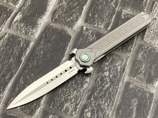 YJGDCN Folding Knife YJ2519 D2 Blade Titanium Handle Pocket Knife