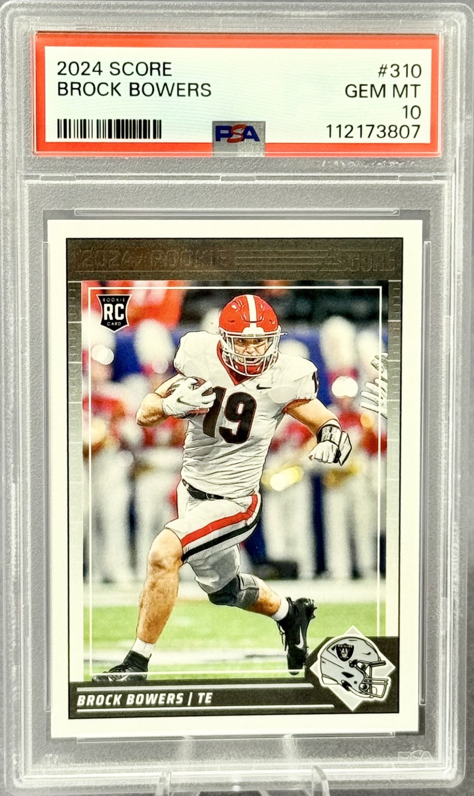 Brock Bowers Panini Score #310 Base