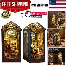 Book Nook Kit - DIY Doll House Booknook, Book Nook Miniature Kit for Bookshel...