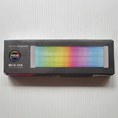 Mars Gaming MCA-24X ARGB Lighting Multicolor 24 Pin PSU Cable Addressable RGB
