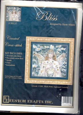 Kustom Krafts Cross Stitch Kit Bliss Fantasy Angel Allaire 99137