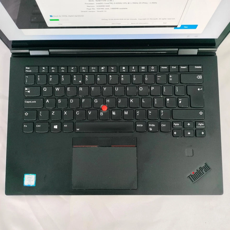 Lenovo ThinkPad X1 · i5-8350U · 16GB · 256GB, photo 4 of 5