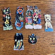 Collection Of Vintage Die Cut Paper / Decals / Victorian Scraps 6 Animals