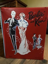 vintage 1963 BARBIE KEN red wardrobe carrying case
