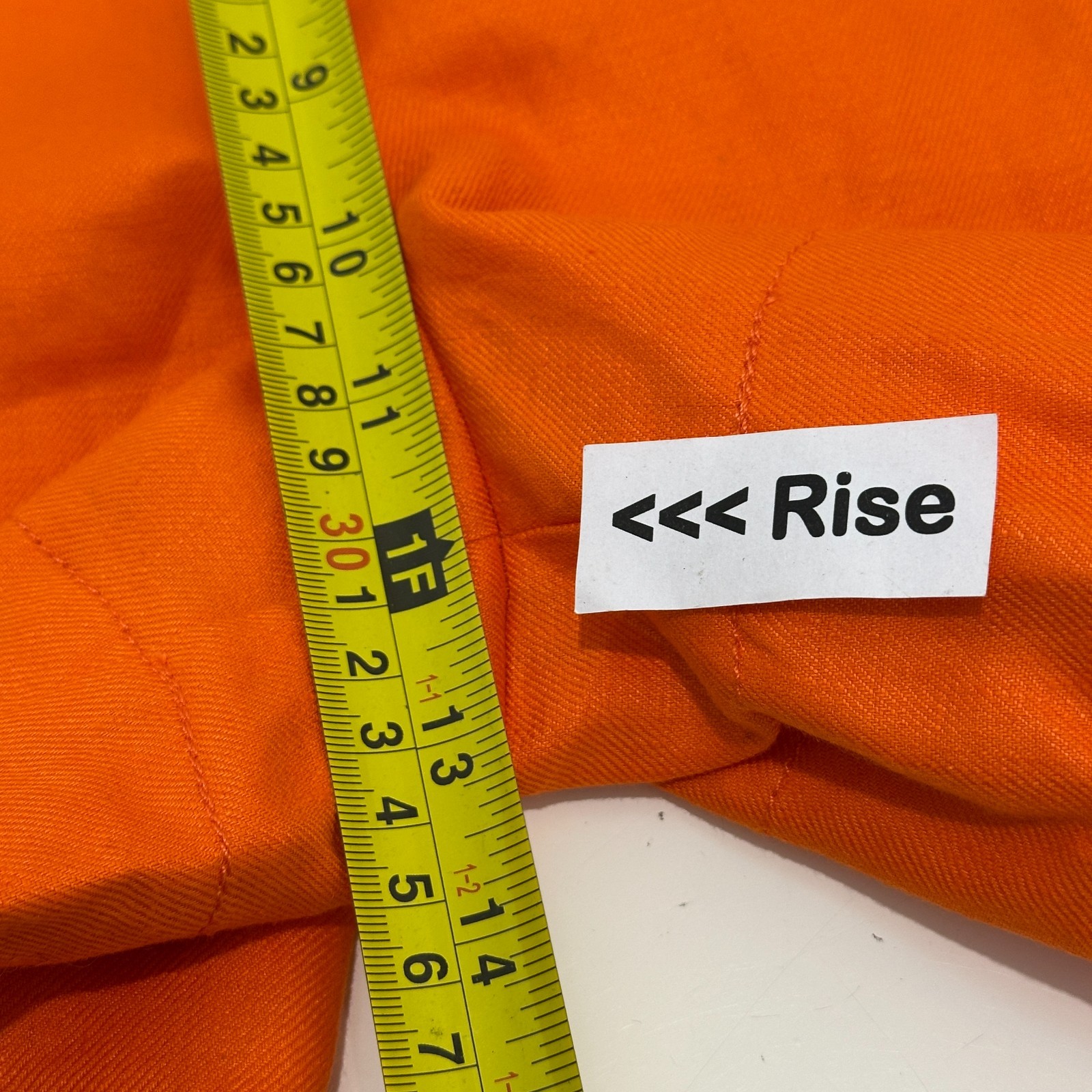 Country Road Shorts Women AU 4 (26 in Waist) Orange High Rise Lined NEW image 6