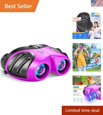 Kid-Friendly Binoculars with Soft Eyepieces - Perfect for Bird Watching & Travel