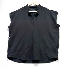 Figs Rafaela Oversized Scrub Top Womens Large Black Technical Collection
