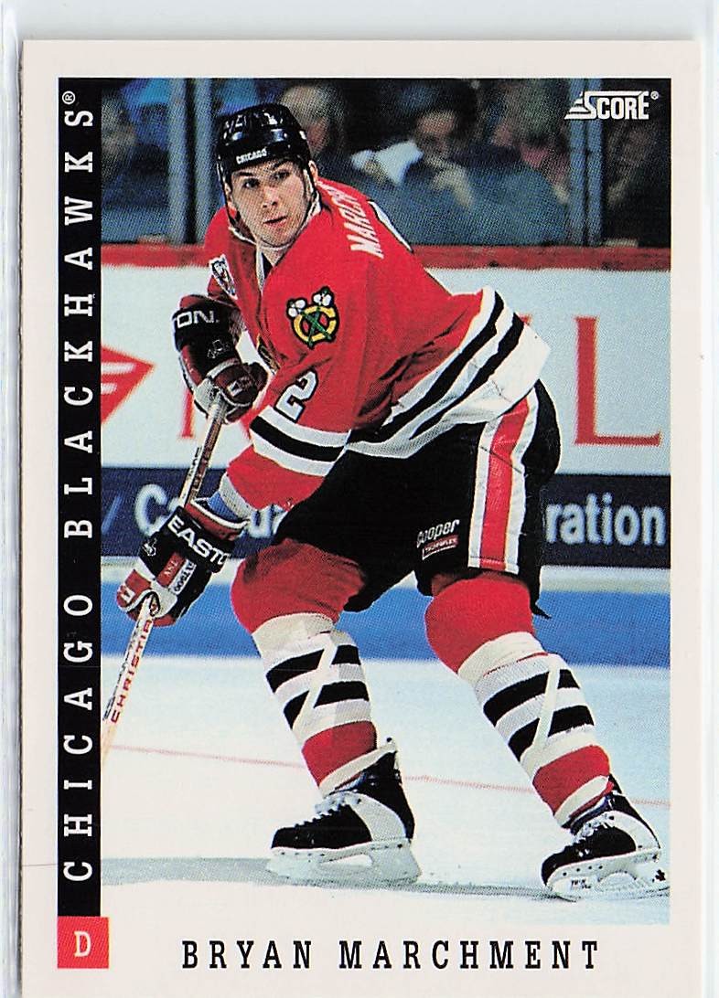 1993-94 Score #386 Bryan Marchment Chicago Blackhawks