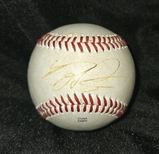 Riley Pint Autographed Northwest League Game Used MiLB Baseball MLB Rockies