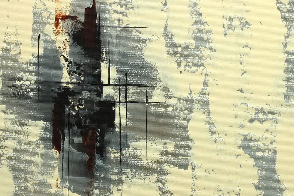 ORIGINAL Acryl Bild Gemälde Landschaft Abstrakt Malerei Kunst Modern HANDGEMALT - Bild 2 von 4