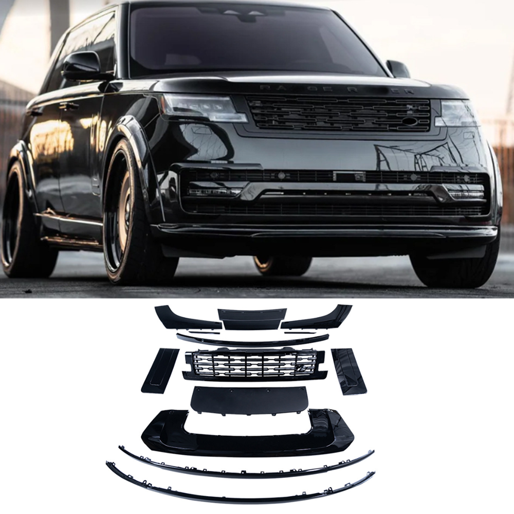 For Range Rover 2023-25 Black Front Bumper Grille Side Fender Rear Trim Body Kit