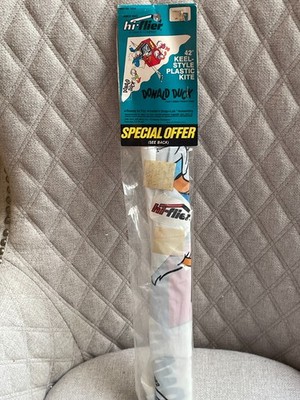 RARE VINTAGE 1982 HI-FLIER 42'' KEEL STYLE DONALD DUCK KITE NEW SEALED BAG #2224