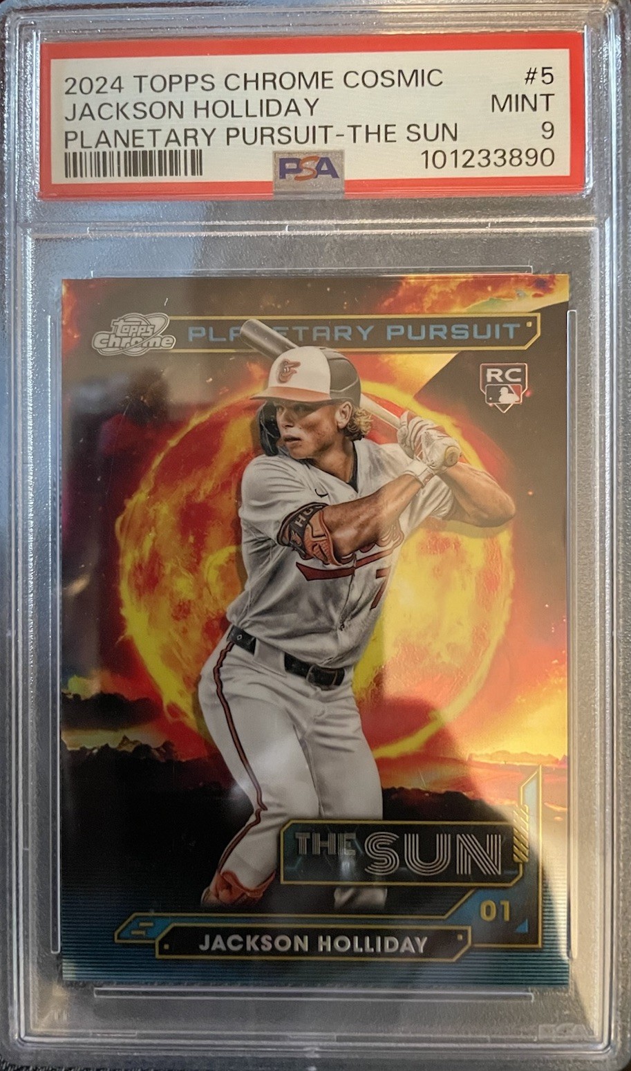 2024 Topps Cosmic Chrome Jackson Holliday RC Planetary Pursuit SUN  Orioles