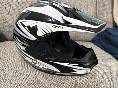 HJC CS-MX2 Creed Motocross Helmet Large ATV Dirt CSMX CS-MX II White Black