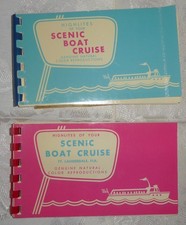 Lot of 2 Vintage Souvenir Photo Booklets – Your Scenic Boat Cruise - Florida
