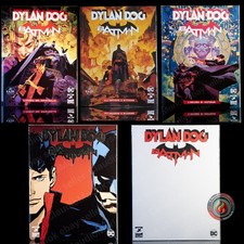 ⭐ Dylan Dog Batman 1-2-3 + variant metal + variant blank serie completa Bonelli