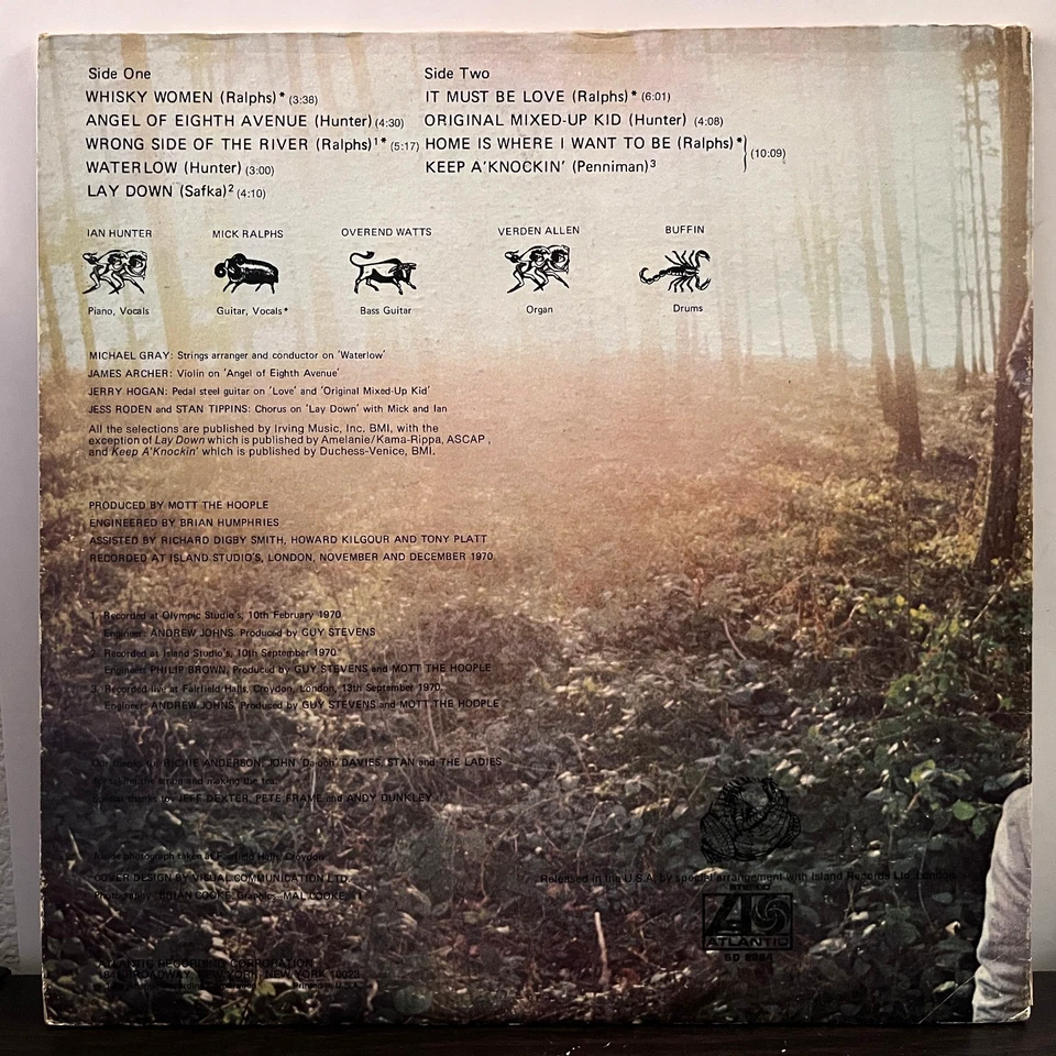 MOTT THE HOOPLE - Wildlife (1971) - 12" Vinyl Record LP - VG+ Foto 2 de 4