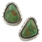 Navajo Signed W J. Johnson Sterling Turquoise Ring & Earring Lot of 2 #S5633-2 — photo 5