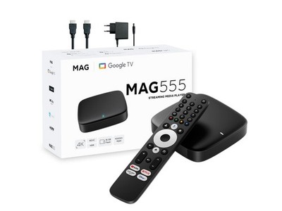 IPTV Set Top Box MAG 555 2GB RAM Android 4K UHD HEVC h.265 Bluetooth 5.0 WLAN