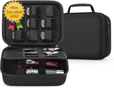 Hard Barber Accessories Case for Hair Clippers, Mens Hair Cutting Barber Supplie