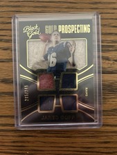 2016 Panini Black Gold - Gold Prospect Quad Jared Goff #GQ11 Prime /99 (MEM, RC)