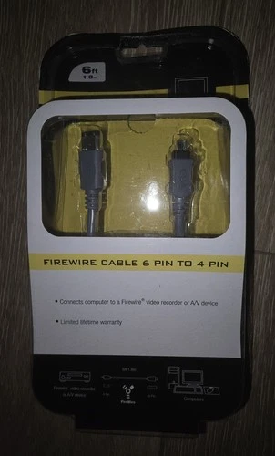 Nexxtech 6ft Firewire Cable 4-Pin to 4-Pin
