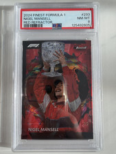 2024 topps finest formula 1 Nigel Mansell Red Refractor 1/3