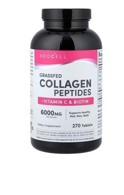 Grassfed Collagen Peptides | 6000mg | 250 tablets | with Vitamin C | by NeoCell