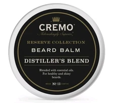 Cremo Styling Beard Balm, Distiller's Blend (Reserve Collection), Nourishes New