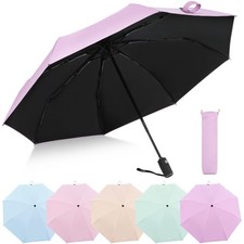 Travel Compact Automatic Umbrella with UV Protection, Cute Design, Portable f...