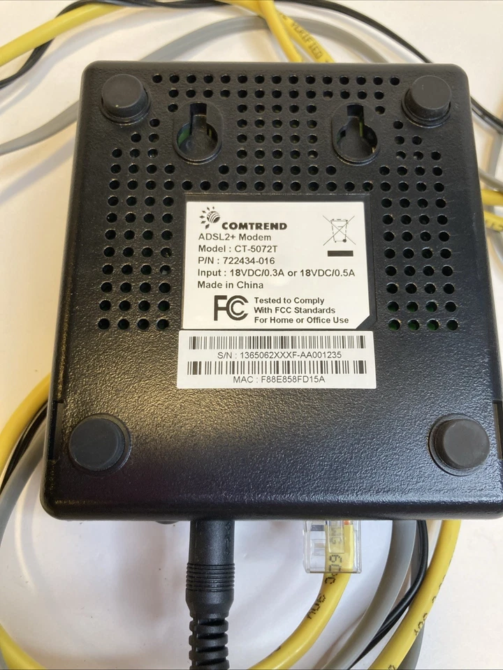 Comtrend ADSL2+ CT-5072T with power supply - Image 2 of 2