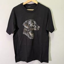 Vintage Dog T-shirt Black Medium