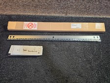  QTY 2 Hammond Manufacturing CPR35SZPL Panel Rail 35" Square Hole, Mild Steel