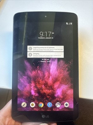 LG Pad Tablet 7.0 LG-LK430 Sprint 8GB Black - Works-Low Battery